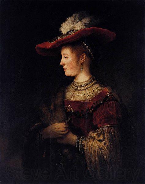 Rembrandt Peale Saskia in Pompous Dress Germany oil painting art